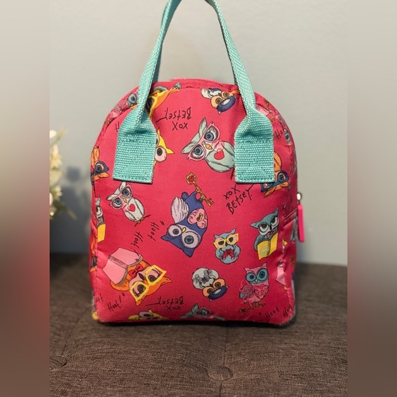 Betsey Johnson Pink Owl Lunch Tote - Picture 5 of 11